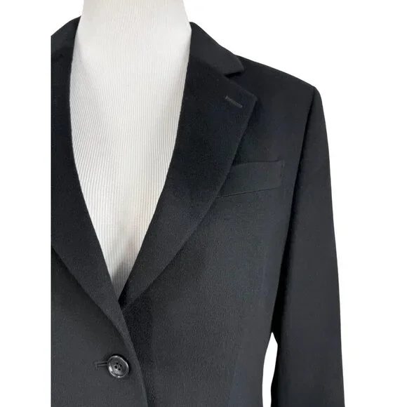 Brooks Brothers Loro Piana Black Italian Luxury Cashmere Blazer Jacket Workwear - Picture 5 of 16
